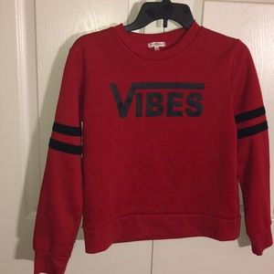 Vibes Red Sweater
